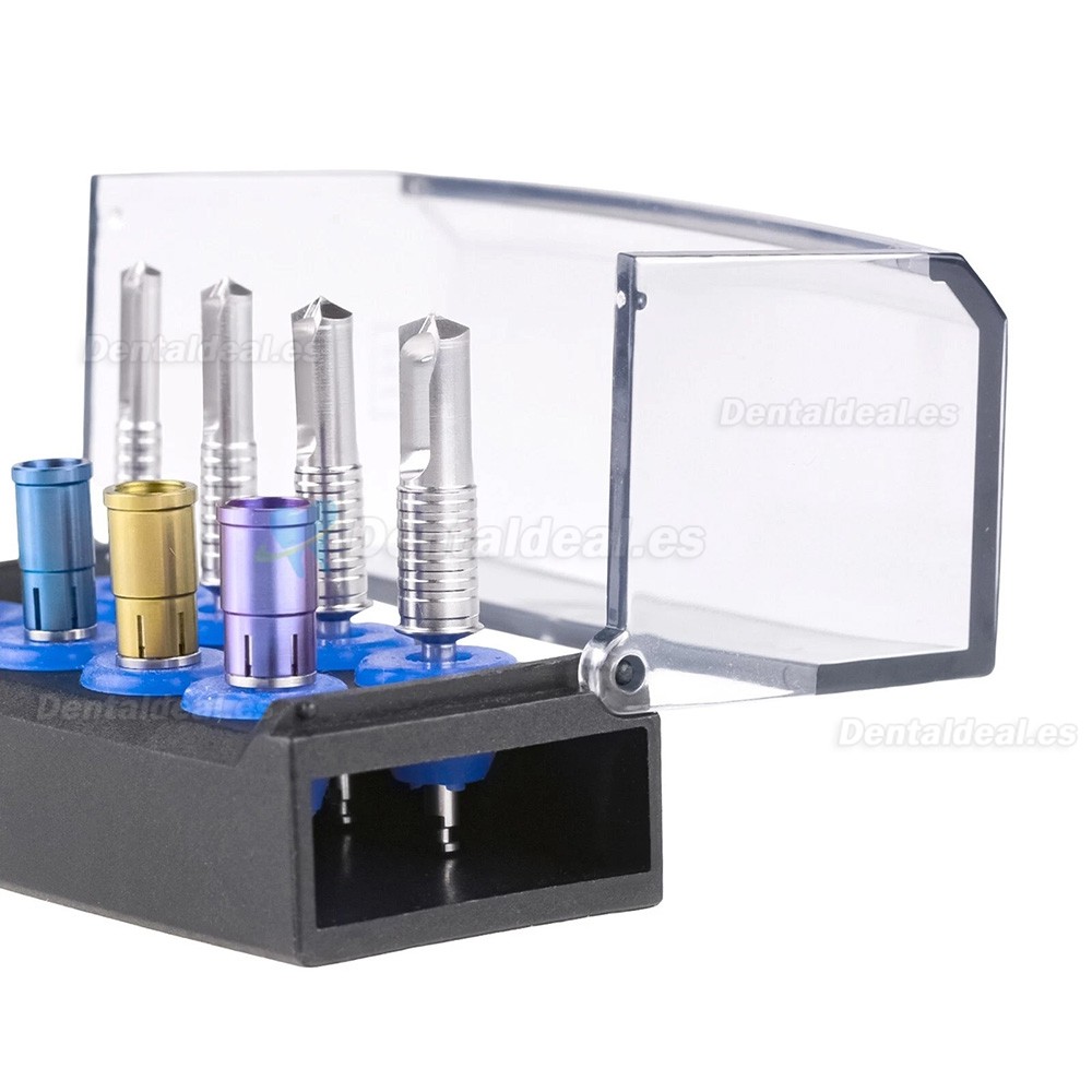 Kit Colector de Hueso Dental con Fresas Trepanadoras para Implantes